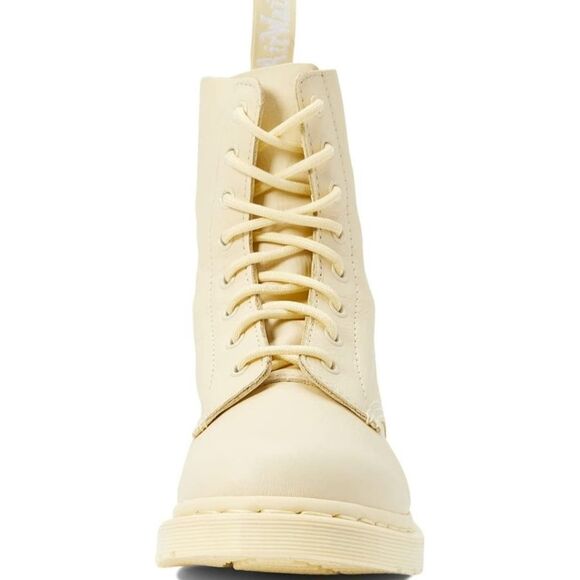 🩵NIB Dr. Martens 1460 Toile Mono Cream Pascal Virginia Leather Boots Size 8 - Picture 13 of 15